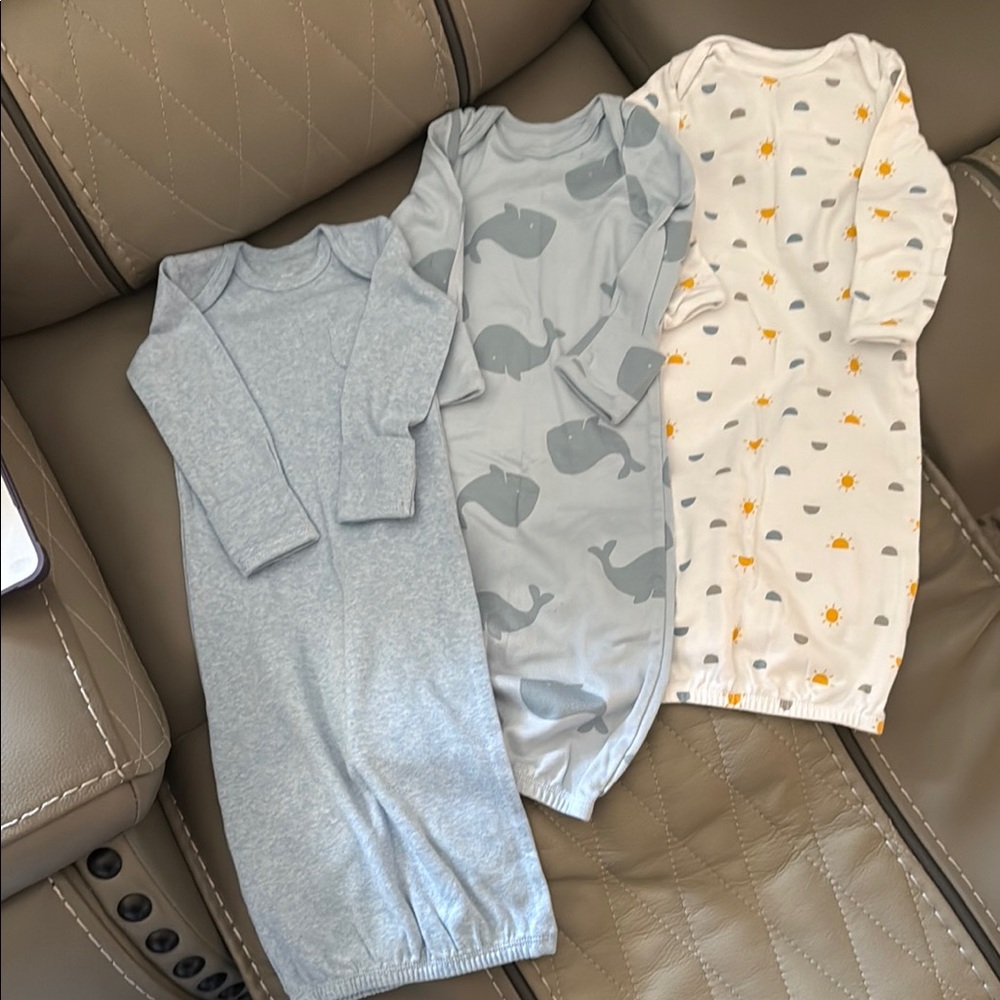 Carter's Blue and White Nightgown Pajamas